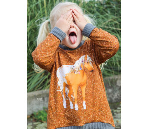 French Terry Windsong Panel braun